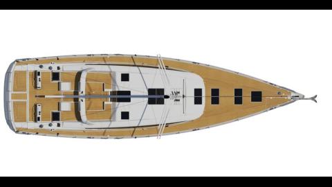 Jeanneau Yacht 64' : plan de pont Jeanneau Yacht 64' : plan de pont