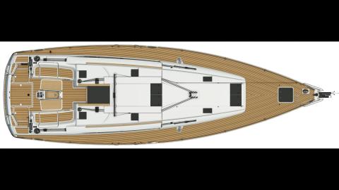 Jeanneau Sun Odyssey 519: Plan de pont Jeanneau Sun Odyssey 519: Plan de pont
