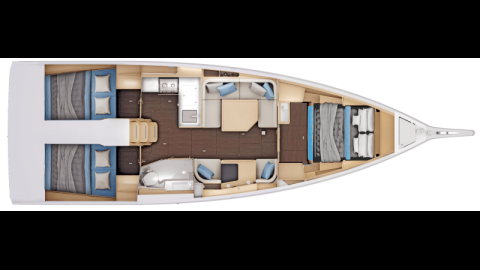 Sun Odyssey 415 version 2 cabines Sun Odyssey 415 version 2 cabines