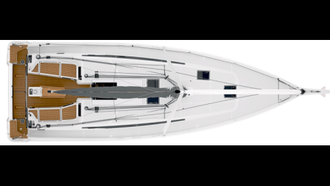 Sun Odyssey 415 : plan de pont Sun Odyssey 415 : plan de pont