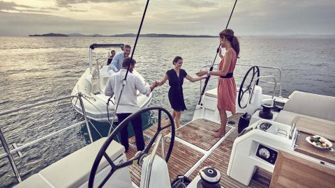 Jeanneau Sun Odyssey 490 : Double barre à roue Jeanneau Sun Odyssey 490 : Double barre à roue