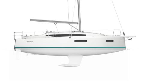 Jeanneau Sun Odyssey 380 : Plan de profil Jeanneau Sun Odyssey 380 : Plan de profil