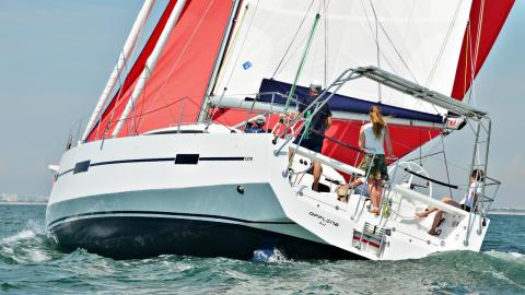 RM Yachts RM 1370:Navigation sous spinnaker RM Yachts RM 1370: Navigation sous spinnaker