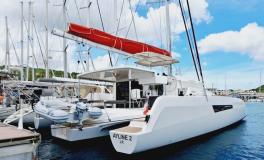 NEEL-TRIMARANS Neel 47  : A quai en Martinique