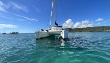 Lagoon 380 : Au mouillage en Martinique
