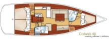 Oceanis 46 : Plan d'aménagement