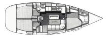Oceanis 400 : Plan d'aménagement Oceanis 400 : Plan d'aménagement
