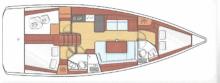 Oceanis 41 : Plan d'aménagement