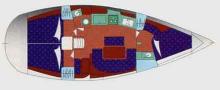 Oceanis 381 : Plan d'aménagement
