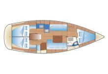 Bavaria 38 Cruiser : Plan d'aménagement