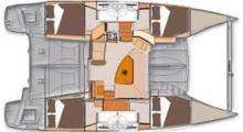 Lipari 41 Evolution: Plan d'aménagement