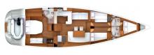 Jeanneau Yacht 57 : Plan d'aménagement