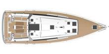 Oceanis 45 : Plan de pont