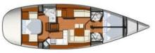 Plan de pont - Jeanneau Sun Odyssey 50DS performance, Occasion (2009) - France (Ref 312)