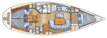 Plan d'aménagement - Dufour Yachts Dufour 38 classic, Occasion (1998) - Guadeloupe (Ref 317)
