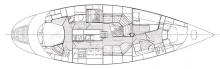 Plan d'aménagement - Hylas Hylas 49, Occasion (1997) - Panama (Ref 320)