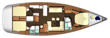 Plan d'aménagement - Dufour Yachts Dufour 525 Grand'Large, Occasion (2008) - Guadeloupe (Ref 360)