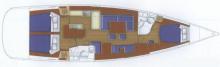 Plan d'aménagement - Bénéteau Oceanis 50, Occasion (2006) - Martinique (Ref 398)