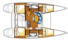Plan d'aménagement - Lagoon Lagoon 380 S2, Occasion (2008) - Martinique (Ref 402) Plan d'aménagement - Lagoon Lagoon 380 S2, Occasion (2008) - Martinique (Ref 402)