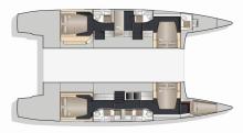 Plan d'aménagement - Nautitech Nautitech 542, Occasion (2011) - France (Ref 407)