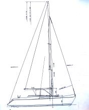Plan d'aménagement - Bavaria Yacht Bavaria 37 C2, Occasion (2001) - Martinique (Ref 423)