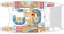 Plan d'aménagement - Nautitech Nautitech 44, Occasion (2008) - Martinique (Ref 440)