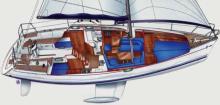 Sun Odyssey 37 : Plan de coupe Sun Odyssey 37 : Plan de coupe