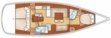 Oceanis 50 : Plan d'aménagement