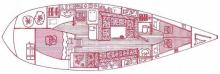 Dufour 4800 : Version Offshore 2 cabines