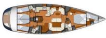 Sun Odyssey 54DS : Plan d'aménagement Sun Odyssey 54DS : Plan d'aménagement