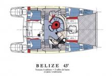 Fountaine Pajot Belize 43 : Plan d'aménagement