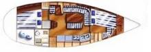 Dufour 36 DI : Plan des cabines