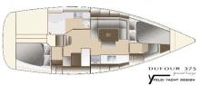 375 Grand Large : Plan des cabines