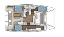 Astréa 42 Maestro : Plan des cabines