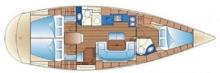 Bavaria 42 Cruiser : Plan d'aménagement