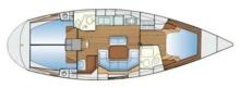 Bavaria 46  : Plan des cabines