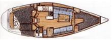 First 375 : Plan des cabines