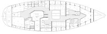 Hallberg-Rassy 46 : Plan des cabines Hallberg-Rassy 46 : Plan des cabines