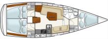 Hanse 350 : Plan d'aménagement Hanse 350 : Plan d'aménagement