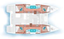 Lagoon 46 : Plan des cabines Lagoon 46 : Plan des cabines