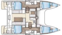 Nautitech Open 40 : Plan des cabines