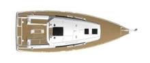 Oceanis 38 : Plan de pont Oceanis 38 : Plan de pont