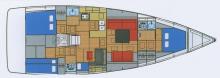 RM 1350 : Plan des cabines