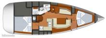 Sun Odyssey 39i : Plan des cabines