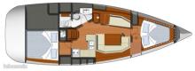 Sun Odyssey 39i : Plan des cabines Sun Odyssey 39i : Plan des cabines