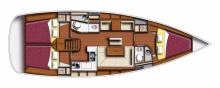 Sun Odyssey 409 : Plan d'aménagement Sun Odyssey 409 : Plan d'aménagement