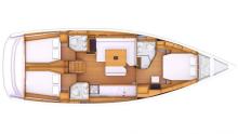 Sun Odyssey 479 : Plan des cabines Sun Odyssey 479 : Plan des cabines