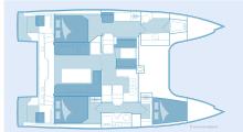 Visiona 40 : Plan des cabines