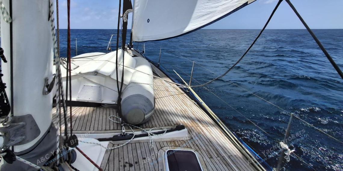 Hanse Yachts Hanse 54e : Navigation sous trinquette Hanse Yachts Hanse 54e : Navigation sous trinquette