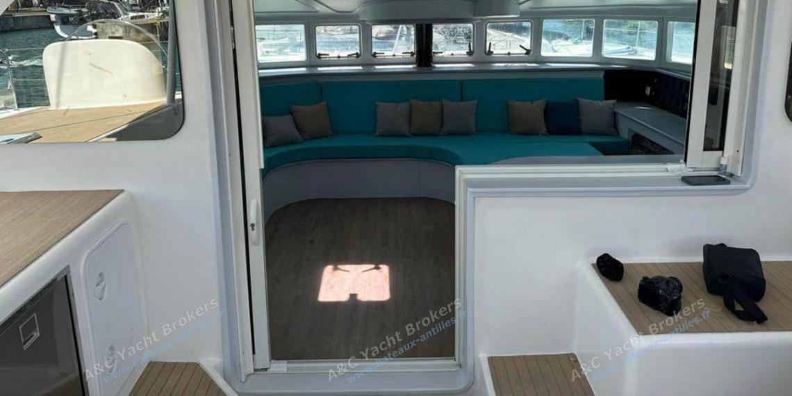 Lagoon Lagoon 570 : Carré vu depuis le cockpit Lagoon Lagoon 570 : Carré vu depuis le cockpit